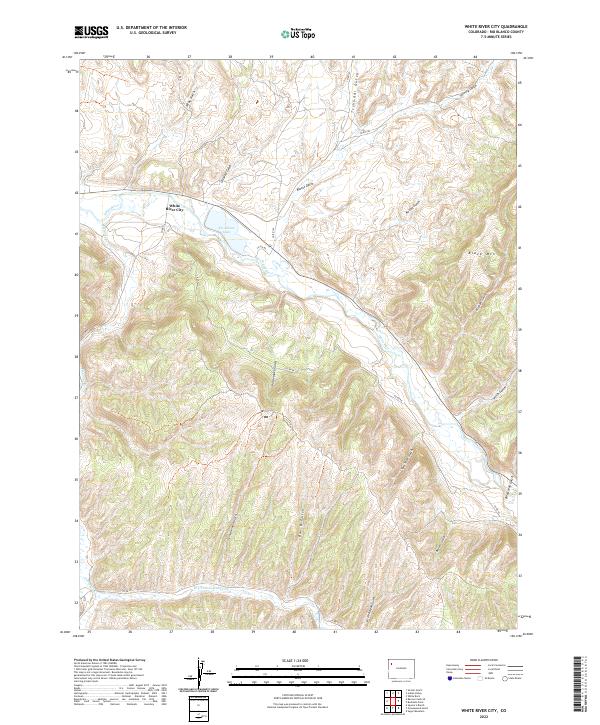 White River City topographic map thumbnail