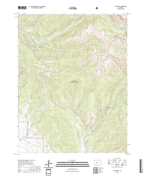 Whitepine topographic map thumbnail