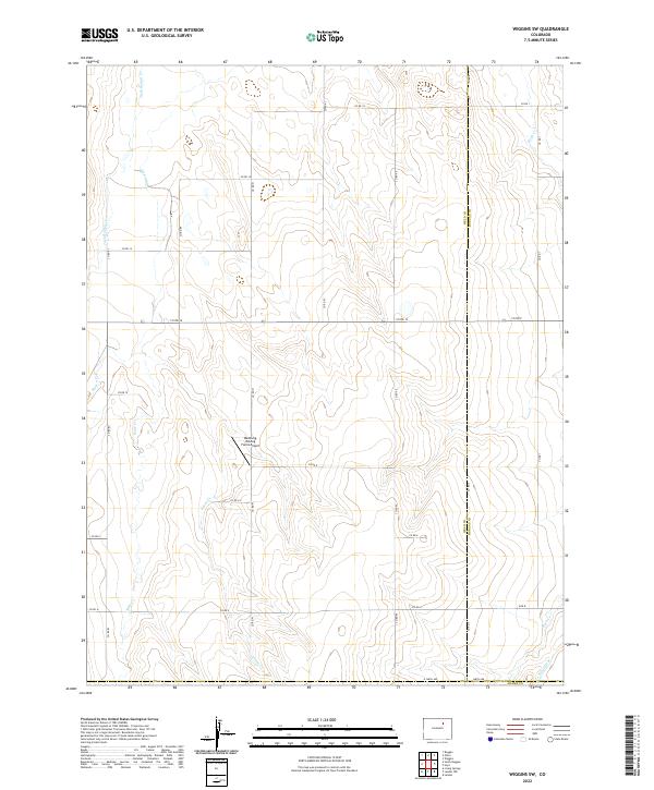 Wiggins SW topographic map thumbnail
