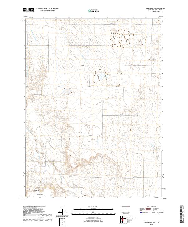 Wild Horse Lake topographic map thumbnail