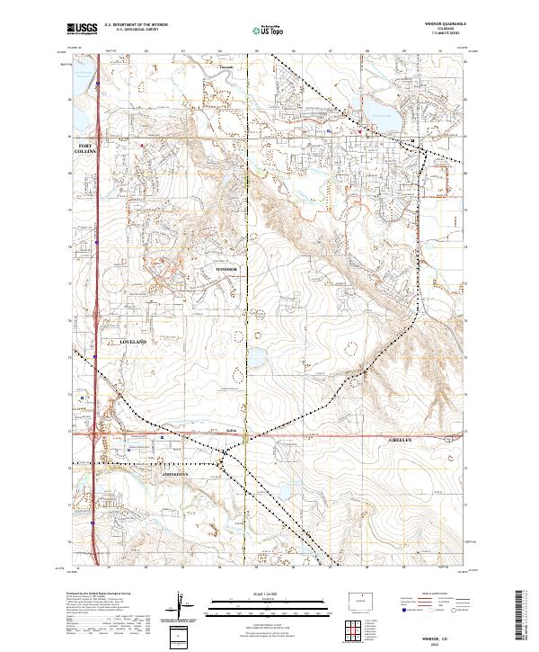 Windsor 2022 topographic map thumbnail