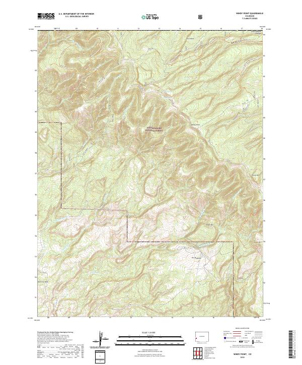 Windy Point 2022 topographic map thumbnail