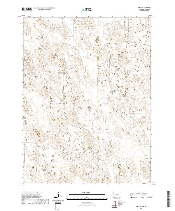 Wray NE 2022 topographic map thumbnail