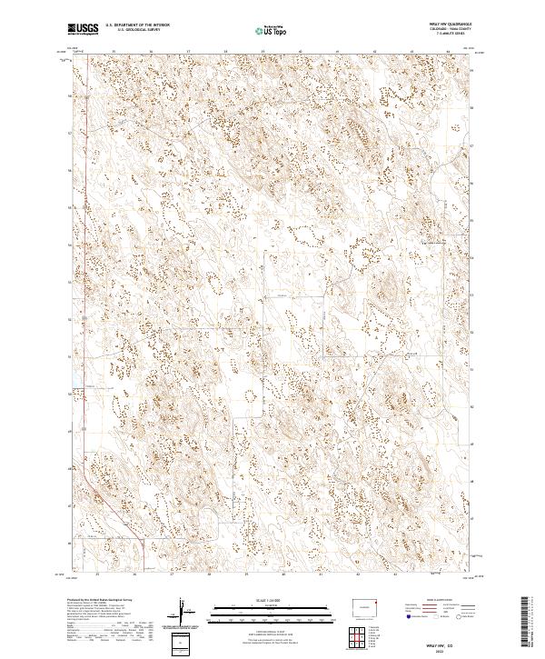 Wray NW topographic map thumbnail