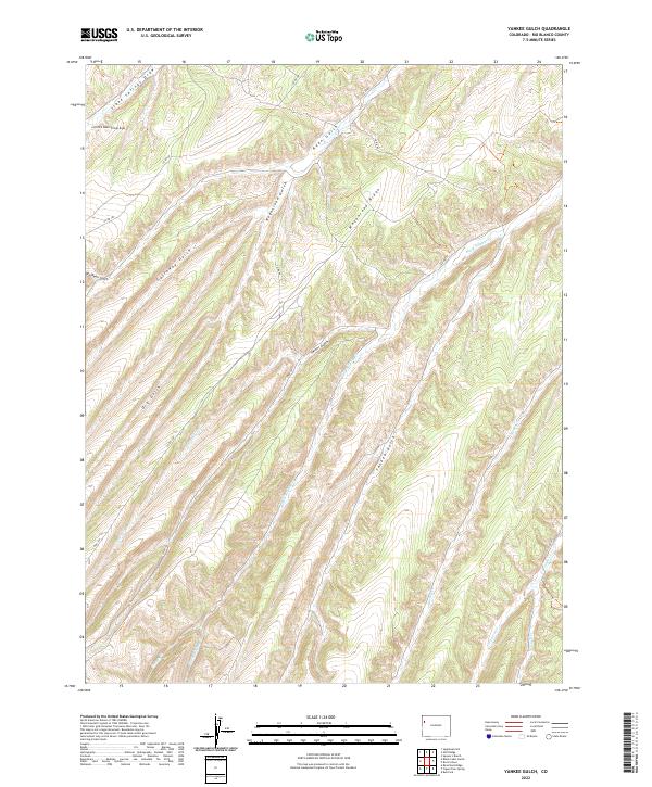 Yankee Gulch topographic map thumbnail