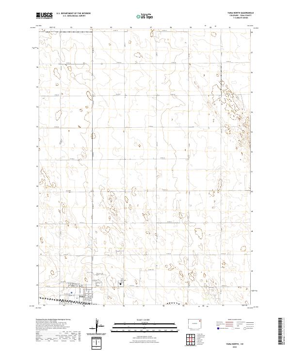 Yuma North 2022 topographic map thumbnail