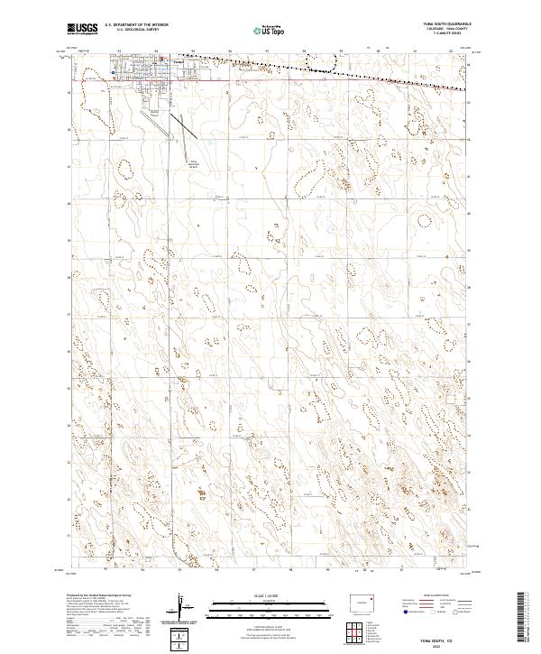 Yuma South topographic map thumbnail