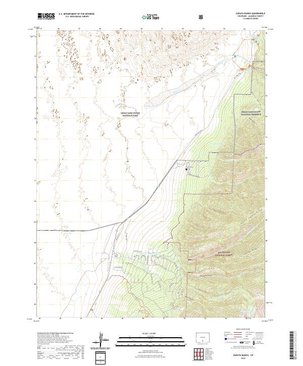 Zapata Ranch 2022 topographic map thumbnail