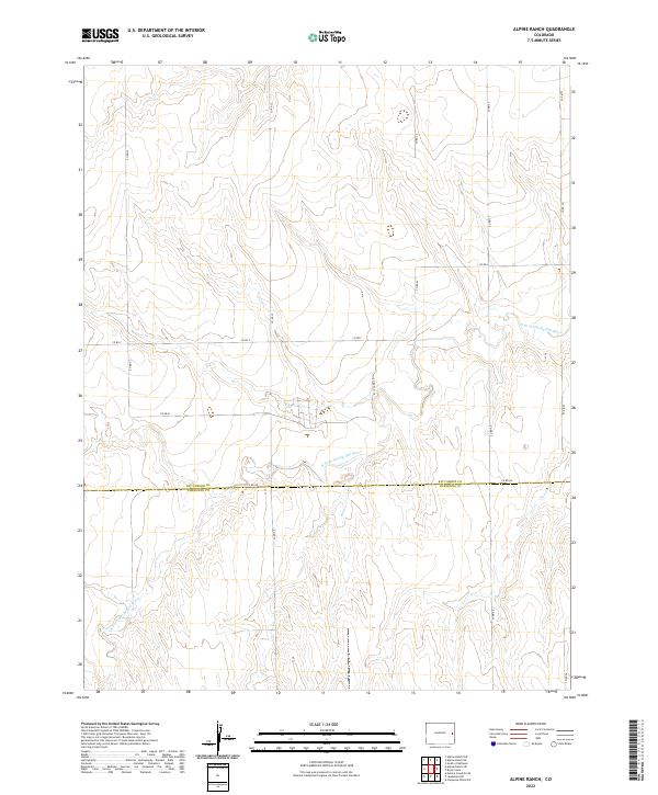 Alpine Ranch topographic map thumbnail