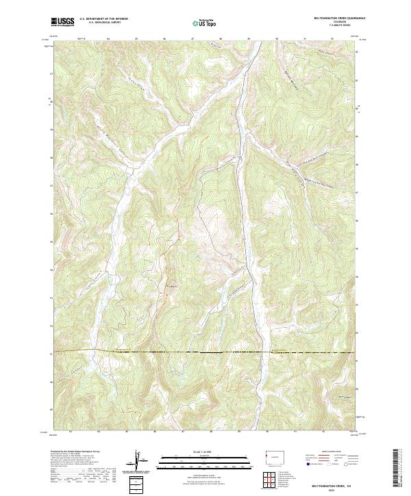 Big Foundation Creek topographic map thumbnail