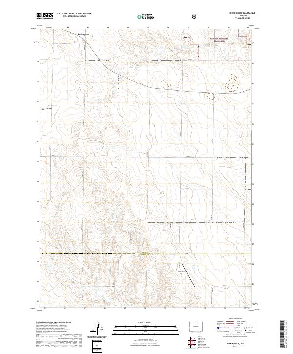 Buckingham topographic map thumbnail