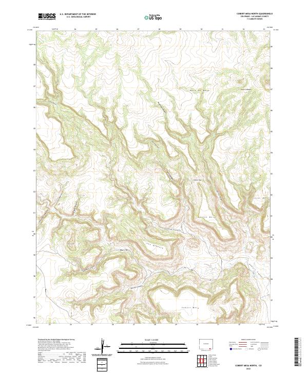 Cobert Mesa North topographic map thumbnail