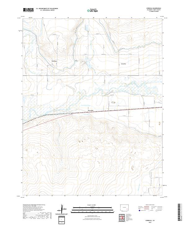 Cornelia topographic map thumbnail