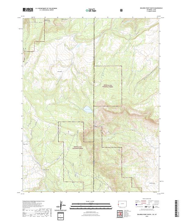 Dolores Point South topographic map thumbnail