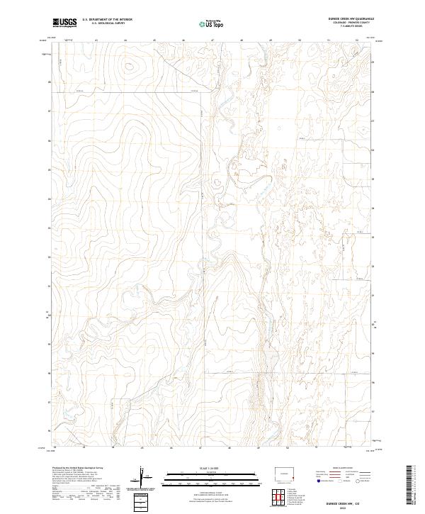 Durkee Creek NW topographic map thumbnail
