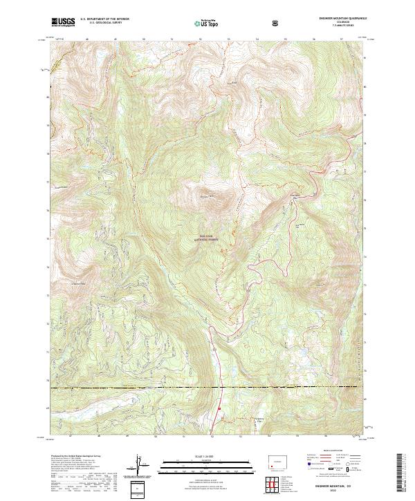 Engineer Mountain topographic map thumbnail