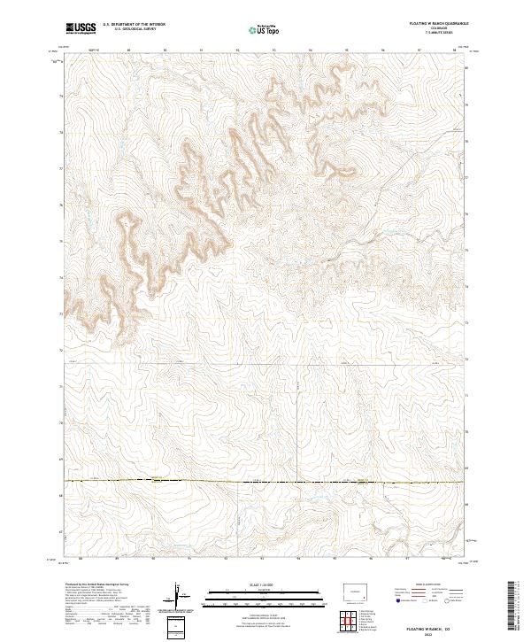 Floating W Ranch topographic map thumbnail