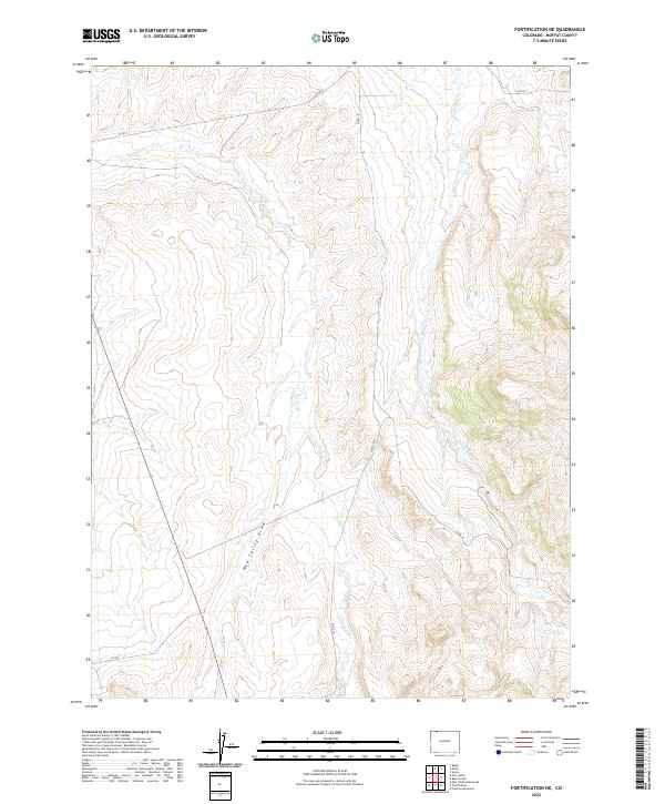 Fortification NE topographic map thumbnail