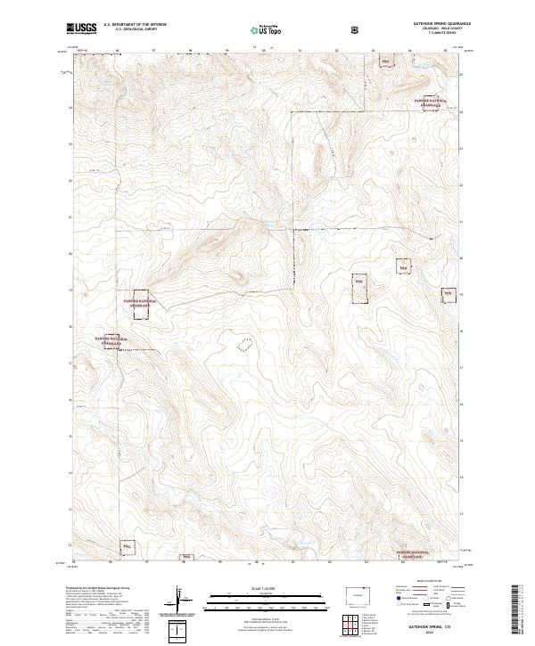 Gatehook Spring topographic map thumbnail