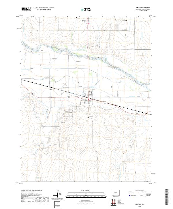 Granada topographic map thumbnail