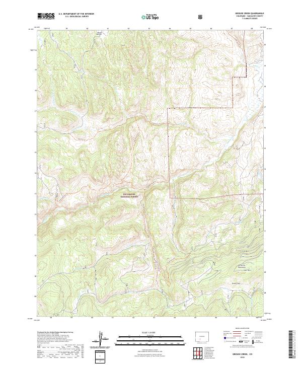 Grouse Creek topographic map thumbnail