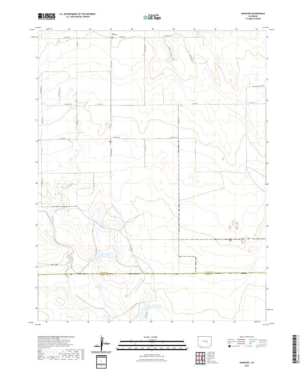 Hanover topographic map thumbnail