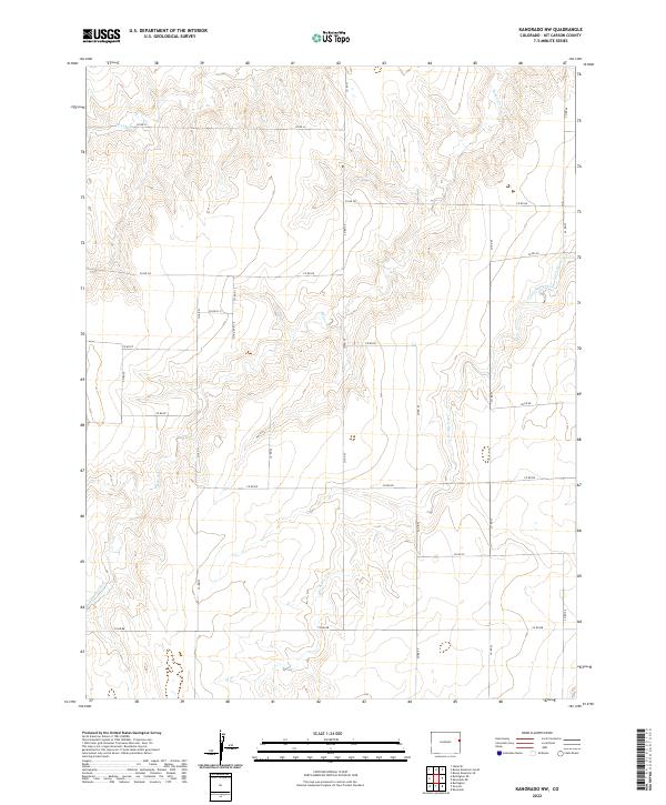 Kanorado NW topographic map thumbnail