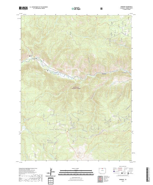 Kinikinik topographic map thumbnail