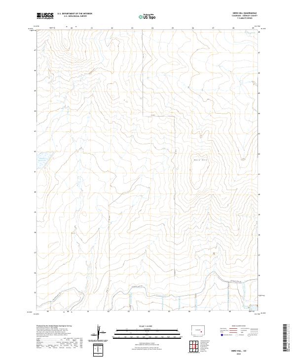 Nero Hill 2022 topographic map thumbnail