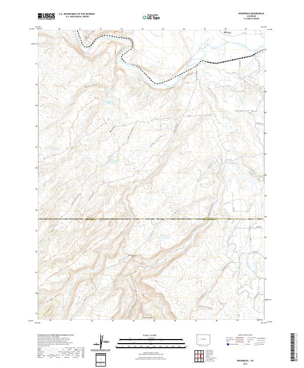 Roubideau 2022 topographic map thumbnail