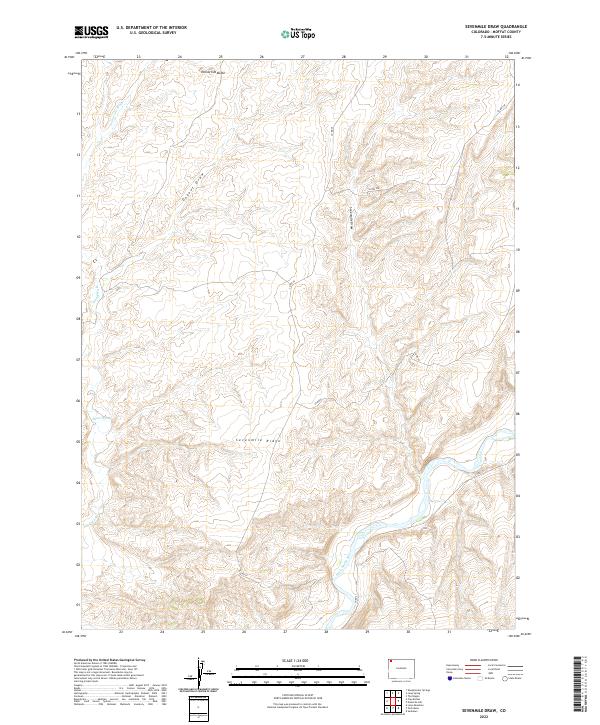 Sevenmile Draw 2022 topographic map thumbnail