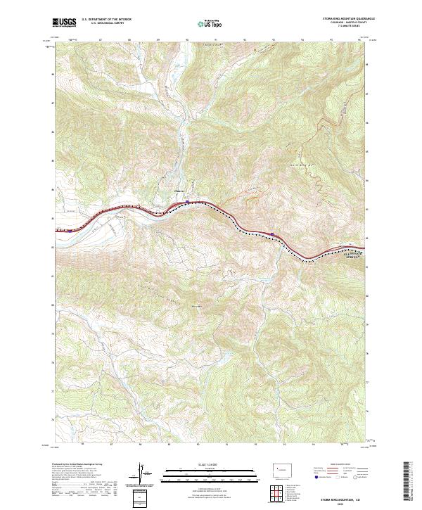 Storm King Mountain topographic map thumbnail