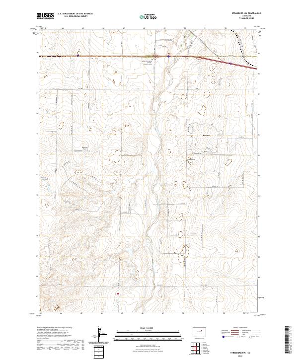 Strasburg NW topographic map thumbnail