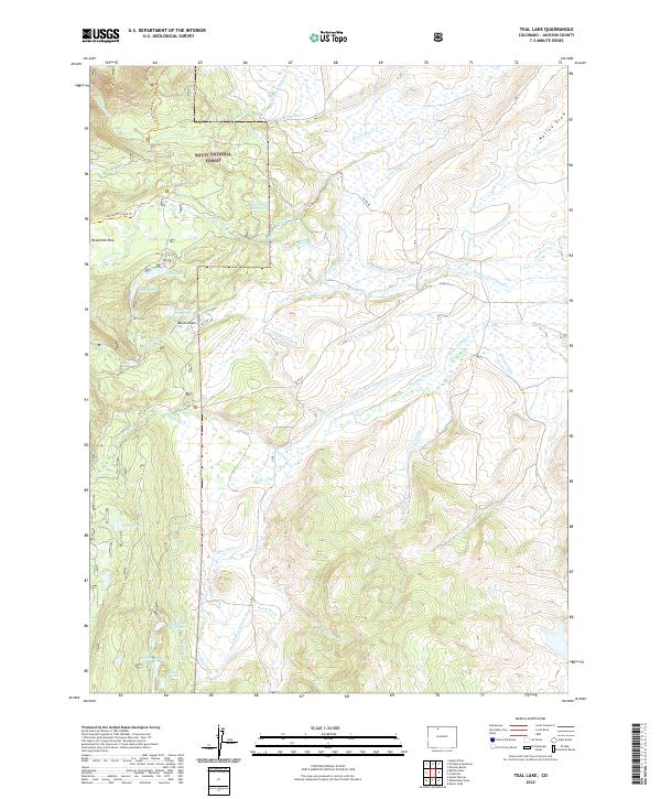 Teal Lake 2022 topographic map thumbnail