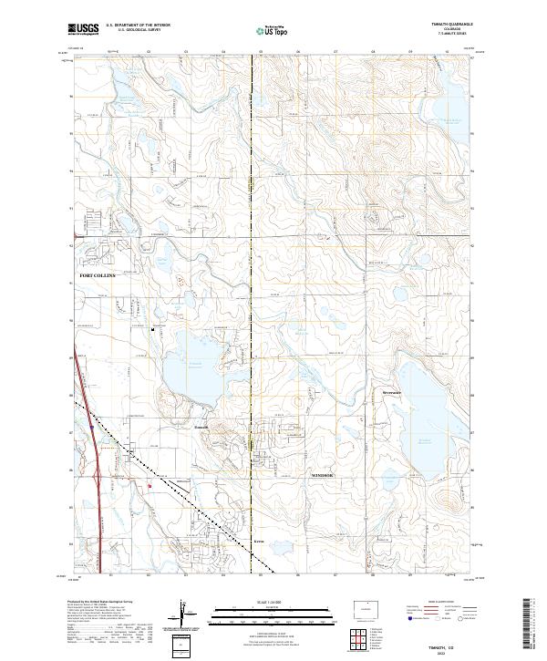 Timnath 2022 topographic map thumbnail