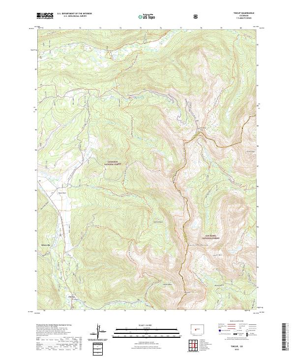 Tincup 2022 topographic map thumbnail