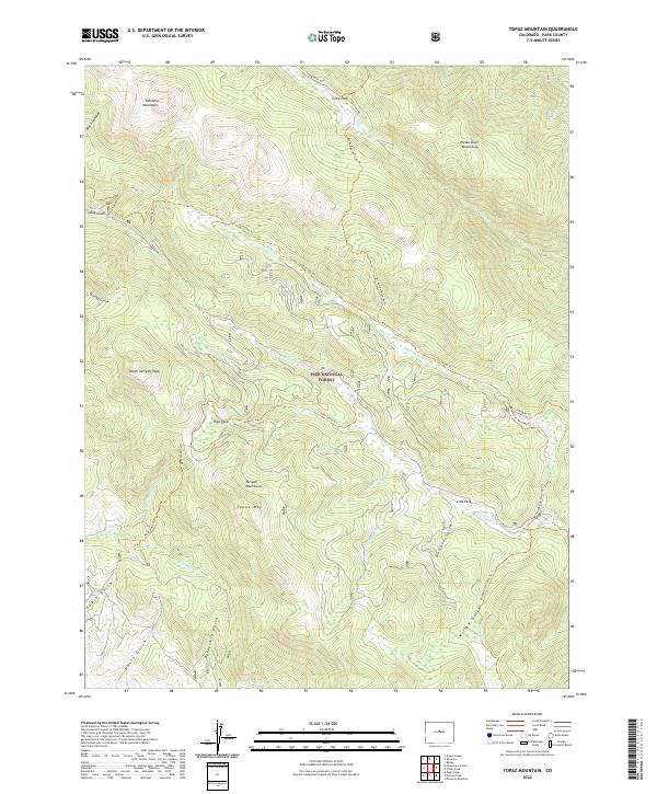 Topaz Mountain topographic map thumbnail