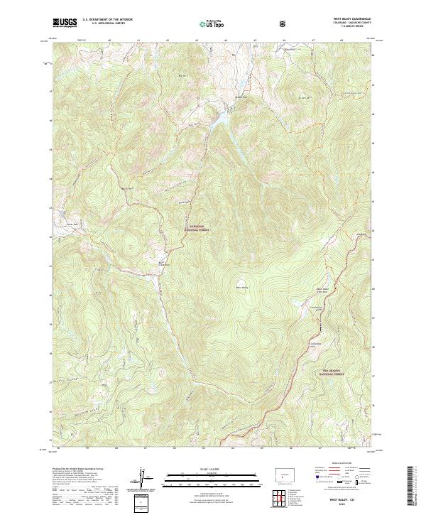 West Baldy 2022 topographic map thumbnail