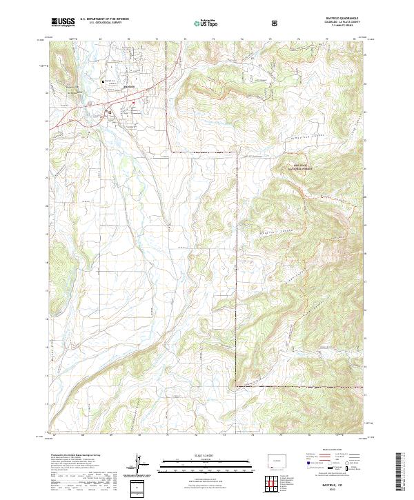Bayfield topographic map thumbnail