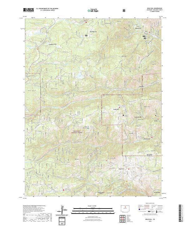 Gold Hill topographic map thumbnail