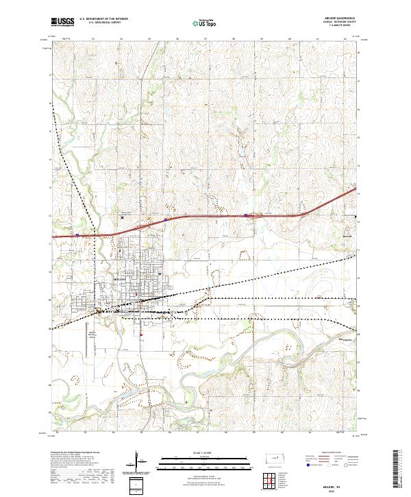 Abilene topographic map thumbnail