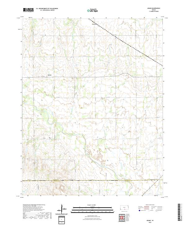 Adams topographic map thumbnail