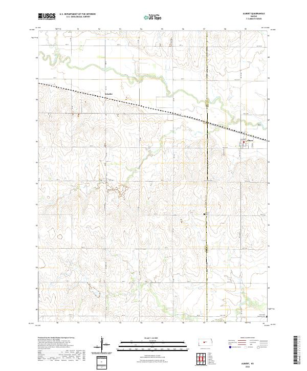 Albert topographic map thumbnail