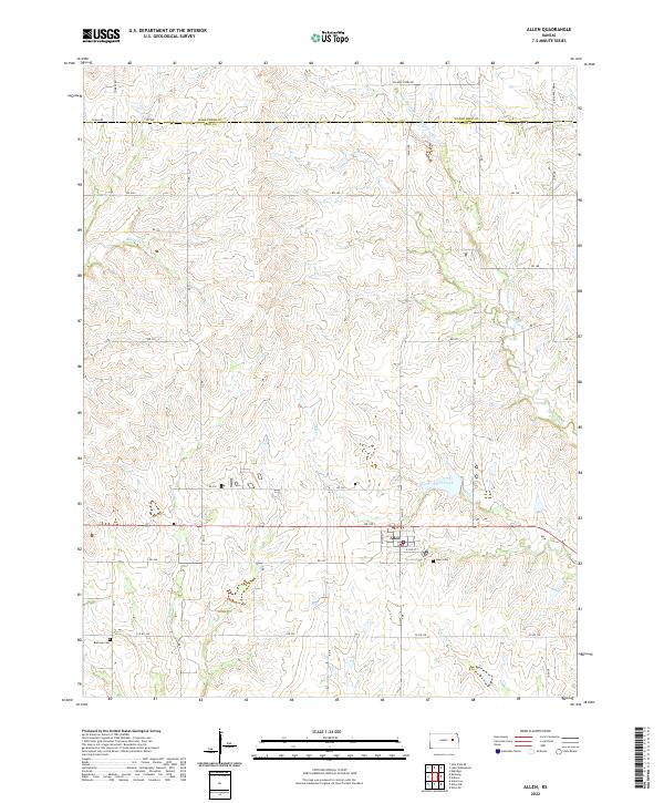 Allen topographic map thumbnail
