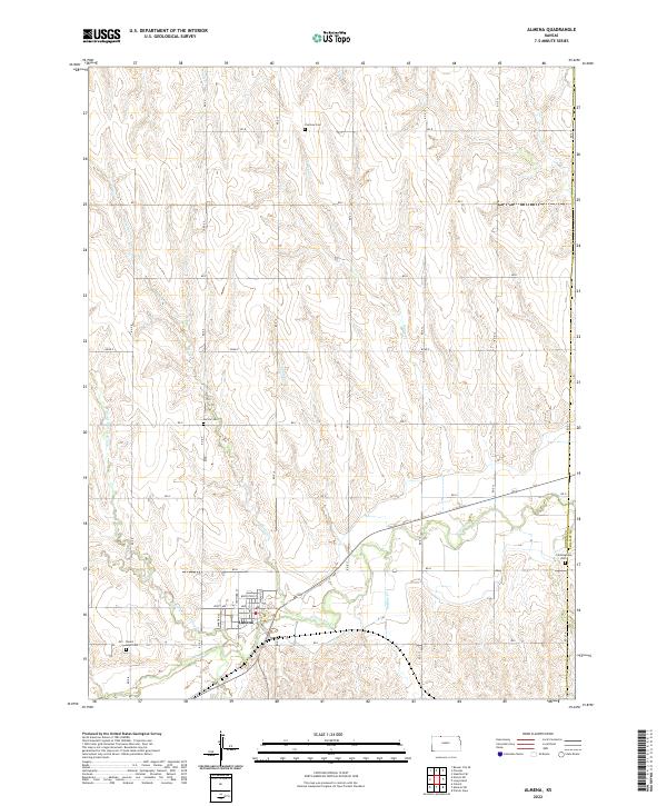 Almena topographic map thumbnail