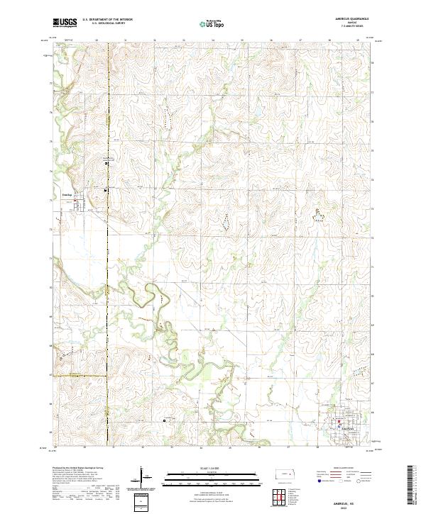 Americus topographic map thumbnail