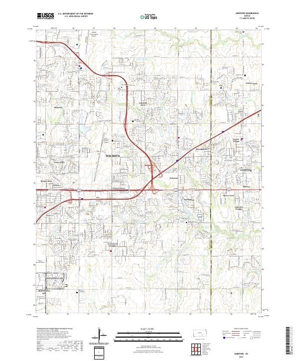 Andover topographic map thumbnail