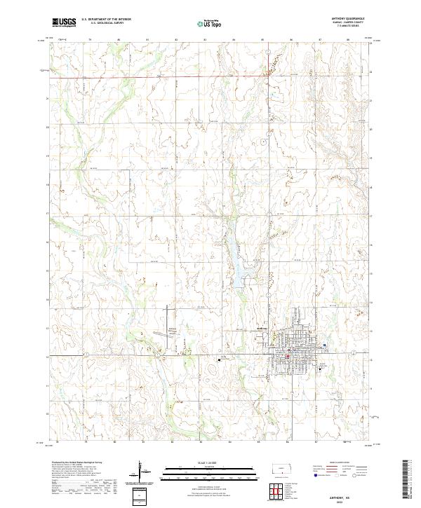 Anthony topographic map thumbnail