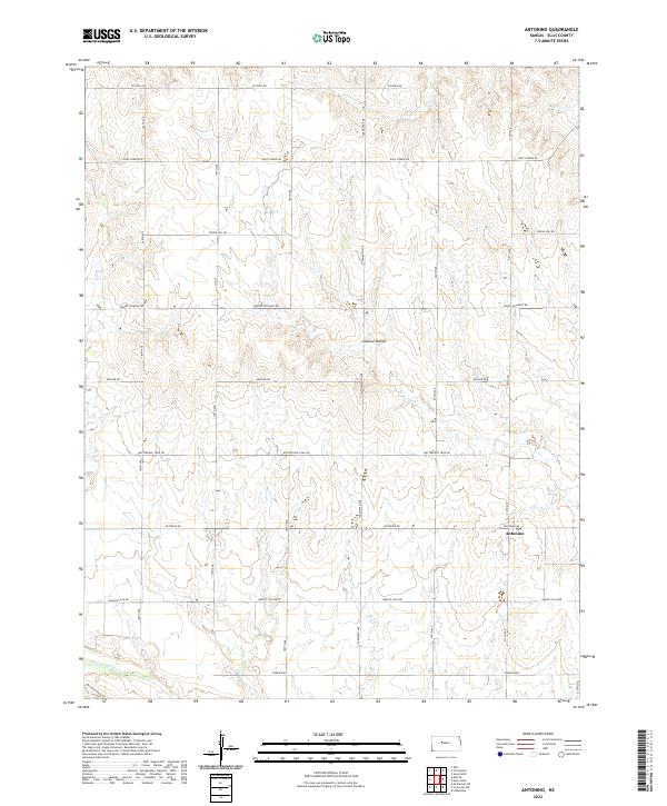 Antonino topographic map thumbnail