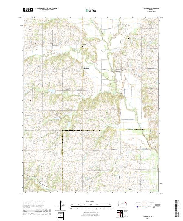 Arrington topographic map thumbnail